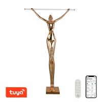 Immax SILUETTE Linea 180 cm – stojaca socha SMART LED 16 W, lampa, sklolaminát, ružové zlato