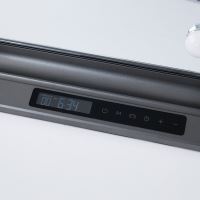 LED Immax HOLLYWOOD Maceup zrkadlo CCT, LCD displej, USB C/A výstupy, šedé (28)