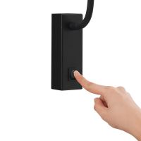 Immax GOAL designové nástěnné LED svítidlo s vypínačem, 3W, ALL BLACK+ACRYL (2)