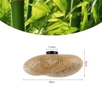 Immax BOHO HILO design mennyezeti lámpa, D60cm. E27, bambusz
