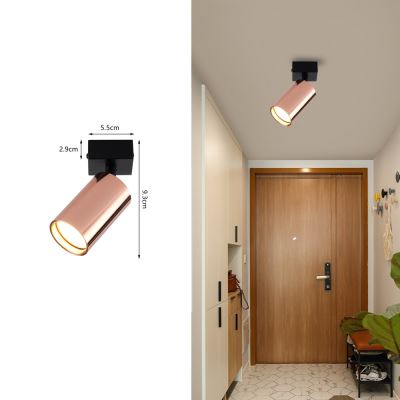 Immax PUNTO-1 stropní, nástěnné, bodové svítidlo pro zdroj typu GU10 černá+měď/ Rose gold