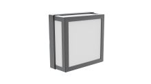 Immax LUXLINE Vonkajšie LED svietidlo, nástenné, stropné, hranaté, ČIERNE, 8 W, 3000 K, 240 V, IP54