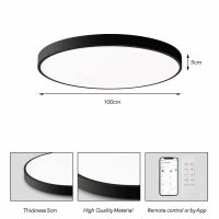 Immax NEO LITE SEMPLICI Smart mennyezeti lámpa Tuya WiFi BEACON, 100 cm, 128 W, 9088 lm, fekete (5)