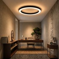 Immax NEO PASTEL SLIM Smart lampa sufitowa 95x7cm 68W czarna Zigbee 3.0 (9)