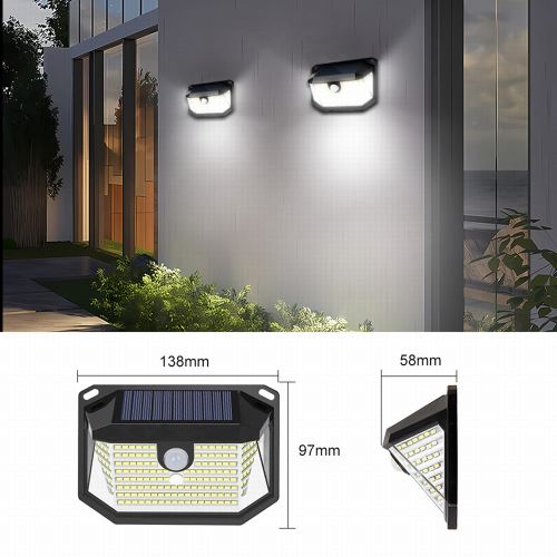 Venkovní solární nástěnné LED osvětlení Immax SIDE s PIR čidlem, 4W, 6000K (38)