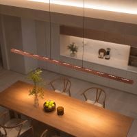 Immax MADEIRA lineár dřevo ořech 157cm,  stmívatelné senzorem (34)