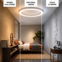 Immax NEO Pastel SLIM Smart lampa sufitowa 95x7cm, 68W biala Zigbee 3.0 (7)