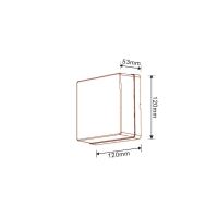 Immax LUXLINE Venkovní světlo LED nástěnné stropní hranaté 8W 3000K 240V IP54 matt plast (2)