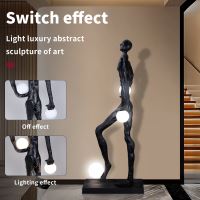 Immax SILUETTE Glam Aura  185 cm – socha v podobe stojacej lampy, sklolaminát, čierna, 3xE27 (5)