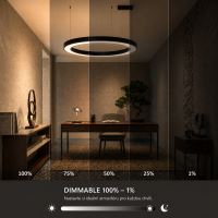 Immax NEO PASTEL Smart lampa wisząca 95cm 68W czarna Zigbee 3.0 (19)