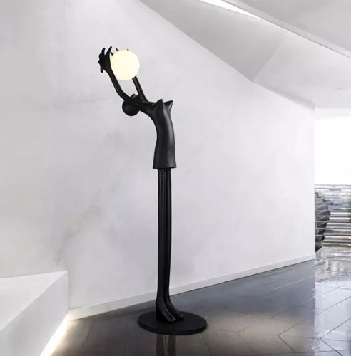 Immax SILUETTE Human GIRL 210 cm – socha, stojaca lampa, čierna, sklolaminát, 1xE27 (11)