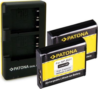 Sada Nabíjačka Dual Sony NP-BG1+2x aku 960 mAh