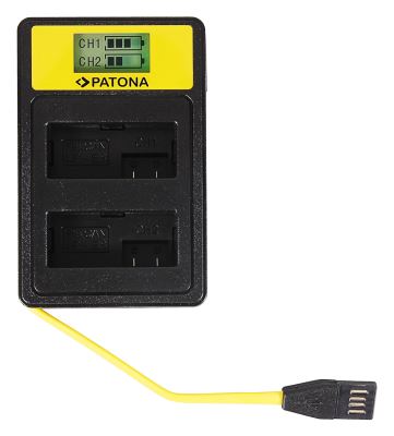 Nabíječka Dual Canon LP-E8 s LCD,USB