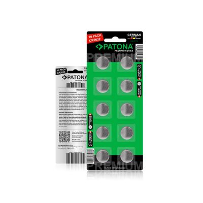 Lítium akkumulátorok CR2032 3V-10db PATONA Premium