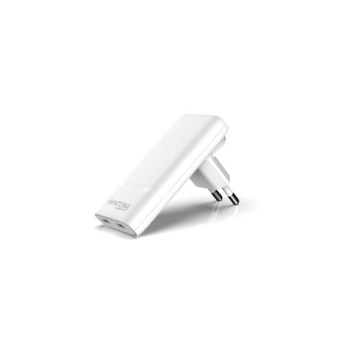 Slim 2x USB-C PD65W töltő - GaN PD3.0/QC3.0 fehér