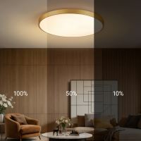 Immax NEO LITE SEMPLICI Inteligentna lampa sufitowa Tuya WiFi BEACON, 80 cm 96 W 6912 lm, złota (16)