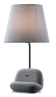Immax SOFA LED asztali lámpa Qi vezeték nélküli töltéssel, szürke (2)