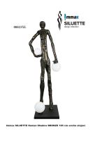 Immax SILUETTE Glam Aura – 185 cm – szobor, állólámpa, bronz, üvegszálas műanyag, 3xE27 (1)