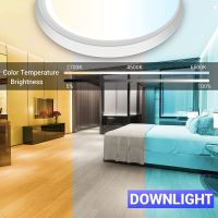 Immax NEO LITE TUDO Inteligentna lampa sufitowa RGB podświetlenie 40cm 50W Tuya WiFi Beacon biały (9)