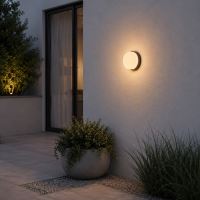 Immax LUXLINE kültéri LED-es fal- és mennyezeti lámpa, kör alakú, 8 W, 3000 K, 240 V, IP54, matt műanyag (8)