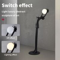 Immax SILUETTE Human GIRL 210 cm – socha, stojaca lampa, čierna, sklolaminát, 1xE27 (5)