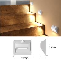 Immax STEP LIGHT bezdrôtové schodiskové svietidlo, PIR senzor, matná biela (9)