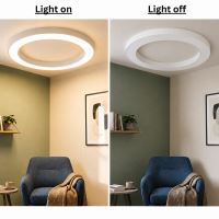 Immax NEO Pastel SLIM Smart lampa sufitowa 95x7cm, 68W biala Zigbee 3.0 (9)