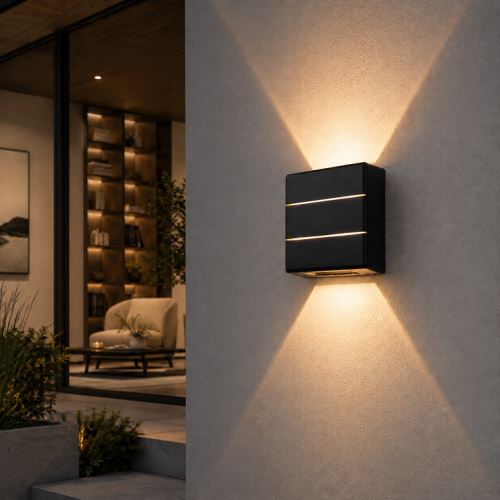 Venkovní LED Immax LUXLINE,nástěnné osvětlení,ČERNÉ, 6W,3000K,240V,IP54 (14)