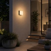 Immax LUXLINE Venkovní světlo LED nástěnné stropní hranaté 8W 3000K 240V IP54 matt plast (5)