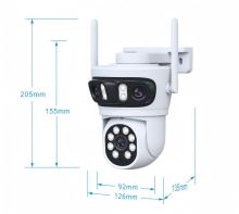 TRIPLE Immax NEO LITE okos kültéri kamera, 355° 90° P/T, WiFi, 2 MP + 2 MP + 2 MP (2)