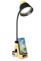 Lampa stołowa LED Immax IDEAL z ładowaniem QI CCT jasne drewno/czarny