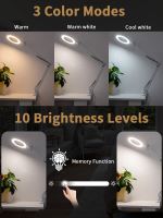 LED stmievateľná stolová lampa s lupou IMMAX ZOOM 12W/5V biela (4)