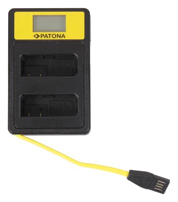 Ladowarka Dual Nikon EN-EL14 s LCD,USB