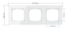 Trojrámeček Nexa pro vypínače, zásuvky, termostaty (1)