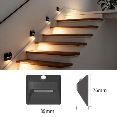 Immax STEP LIGHT bezprzewodowa lampa schodowa, czujnik PIR czarny