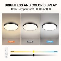 Immax NEO LITE SEMPLICI Inteligentna lampa sufitowa czarna 60cm 60W 4500 lm Tuya WiFi BEACON (17)
