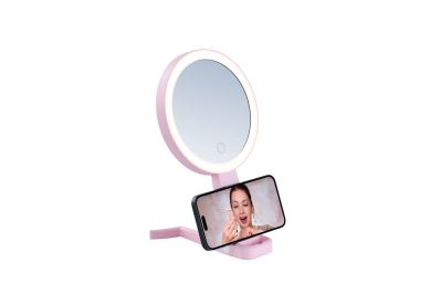 Lampa LED do makijażu Immax SWEET Make up dwustronna, 10-krotne powiększenie, CCT, różowa