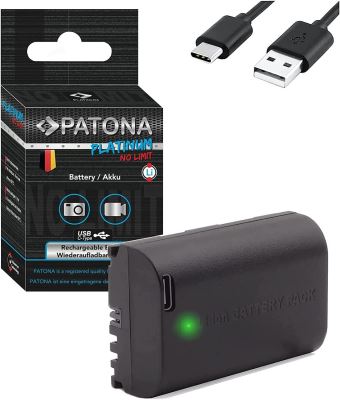Akkumulátor Canon LP-E6NH/LP-E6P 2600 mAh Li-Ion  , USB-C-s töltéssel